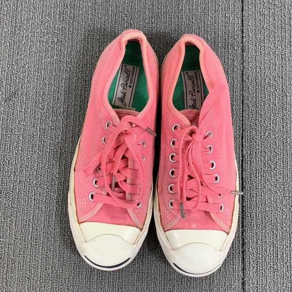 Converse Jack Purcell Low Ox Sneakers Womens Size 6 Pink Canvas Low tops 5Q697 - Picture 4 of 13